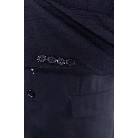 Mantoni Super 140s Mens 40s Wool Blue Striped Blazer Jacket 3 button EUC - Picture 8 of 13